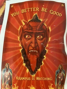 NEW Krampus You Better Be Good Plush Blanket Retro-A-Go-Go Sealed 50x77 NWT - Picture 1 of 4