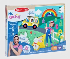 Melissa & Doug Ms Rachel Wooden Song Puzzle Educational Musical Toy NEW Sealed - Picture 1 of 11
