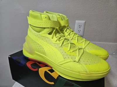 PROMO SAMPLE NBA PE Rudy Gay Puma Sky Modern Fashion Geek Yellow Sz 16 DS Rare - Photo 1/4