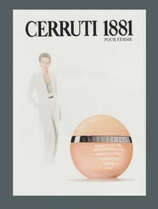 Carte  publicitaire + patch   - advertising card - 1881 Cerruti recto verso - Photo 1/2