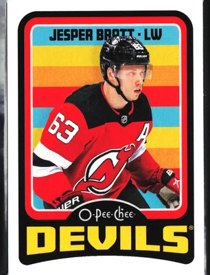 2024-25 O-Pee-Chee #538 Jesper Bratt RETRO NJ Devils - Image 1 of 2