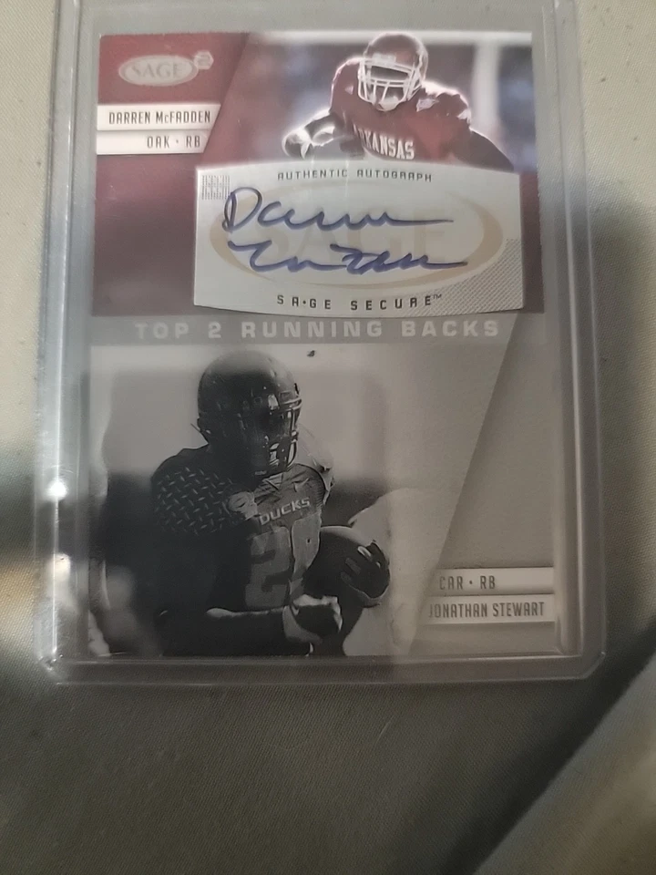 2008 SAGE Squared - Autographs Darren McFadden, Jonathan Stewart #A-3A (AU, RC) - Image 1 of 1