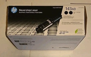 Kit de recarga de tóner Neverstop original negro paquete doble HP 143AD ~2.500 páginas SELLADO - Imagen 1 de 6
