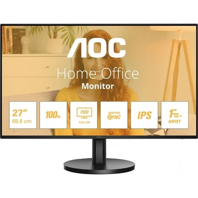 AOC Exertis Full HD 27 Inches Monitor Black - Image 1 of 4