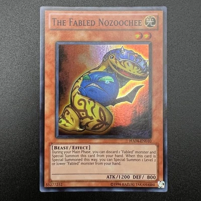 YuGiOh The Fabled Nozoochee HA04-EN010 Super Rare Unlimited NM - Image 1 of 2