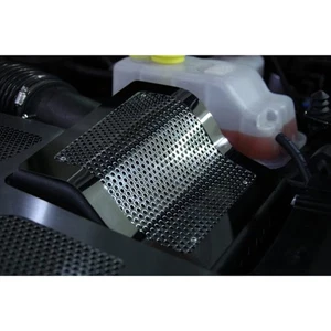 Cubierta de caja de aire de acero inoxidable pulido/perforado para Ford F-150 Raptor 2010-14 - Imagen 1 de 6