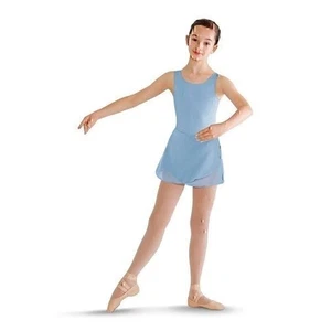 Bloch Dance Girls Riya Tank Leotard Dress, Pastel Blue, 8-10 - Picture 1 of 1