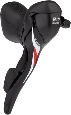 microSHIFT R10 Drop Bar Shifter - 10-Speed Compatible, Black, Lightweight & - Image 1 of 2