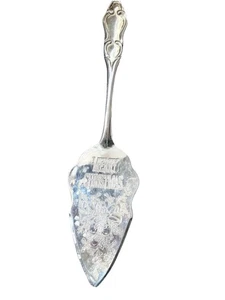Servidor de pasteles enchapado en plata Feliz Navidad de International Silver Co. - Imagen 1 de 4