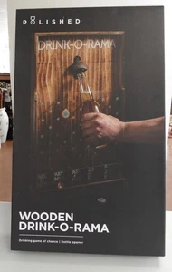 NEU Holz Getränk O Rama Wandbehang Schuss Party Spiel Mann Höhle Bar Flaschenöffner - Bild 1 von 4