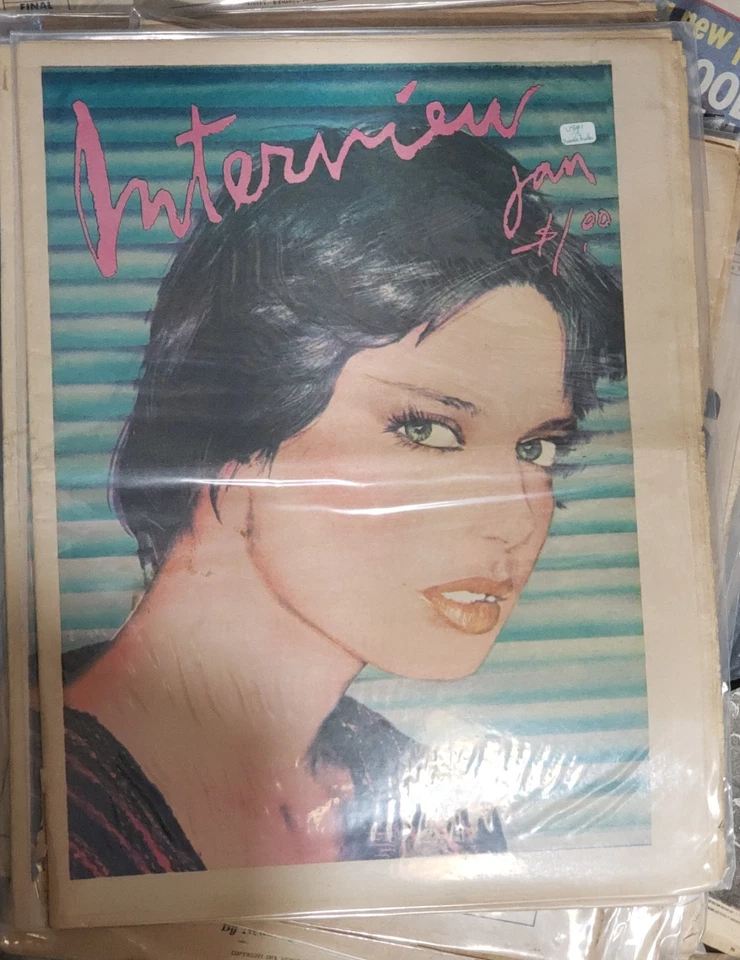 ANDY WARHOL Interview Magazine Jan 1978 Isabella Rosselini Billy Idol Hollywood! - Image 1 of 1