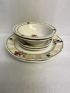 Set 2 Noritake Homecraft Summer Estate Dinner Plate, Salad Plate And Bowl - Picture 1 of 6