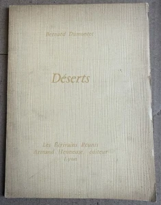 Désert. Bernard Dumontet. Dédicace. Poésie. 1958 - Bild 1 von 3