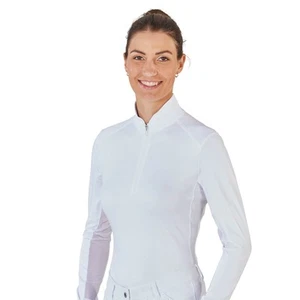 BUSSE Weiß L Turnier-Shirt Damen Langarm Marbella - Bild 1 von 6