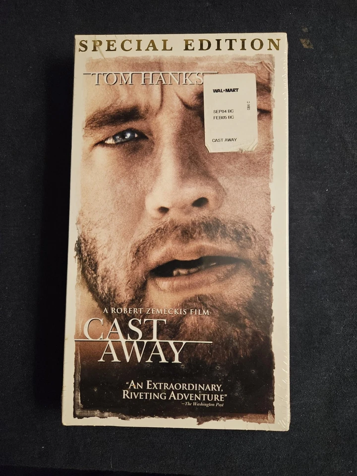 Cast Away VHS Brand New Factory Sealed Tape Tom Hanks - Image 1 of 3