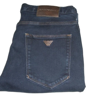 Jeans Emporio Armani J06 Calce Ajustado Elastizado Denim W30 L32 Azul Oscuro EA Para Hombres 8n1j06 Foto 1 de 4