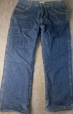 Pantalones de mezclilla forrados de vellón RedHead de colección para hombre 34x30 (real 33x27,5) ajuste relajado  Foto 1 de 4