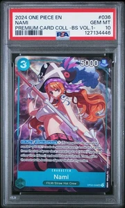 2024 ONE PIECE OP02-036 PREMIUM CARD COLLECTION BEST SELECTION VOL 1 NAMI PSA 10 - Bild 1 von 2