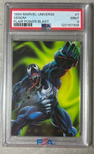 1994 Flair Marvel Power Blast Venom PSA 9 Recently Graded - Bild 1 von 2