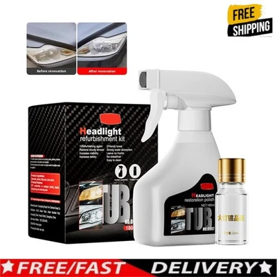 #Fluido de reparación de faros, juego de pulido de agente de limpieza nuevo`✿ Foto 1 de 4