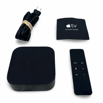 Apple TV A1625 4th Generation HD Streaming Media Player Black Wi-Fi Bluetooth - Image 1 of 4