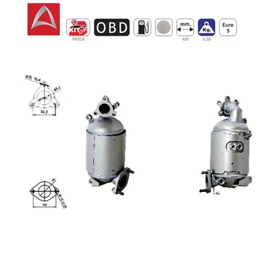 Filtre à particules Filtre à particules diesel Accent i20 i30 iX20 Cee'D Pr - Photo 1/3