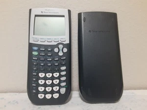 Texas Instruments Ti-84 Plus Calculator With Cover Black Tested Pre-Owned - Picture 1 of 15