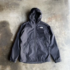 North Face Dryvent Fleece Lined Black Jacket Full Zip Hooded Youth XL - Picture 1 of 5