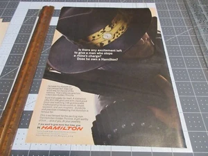 1967 Hamilton Golden Thinline Watch Vintage Print Ad - Picture 1 of 3