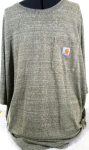 Carhartt-Mens Classic Heavyweight Pocket T-Shirt-2XL XXL-Olive Green - Picture 1 of 6