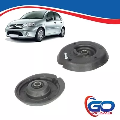 KIT 2 SUPPORTI AMMORTIZZATORI ANTERIORI PER CITROEN C2 C3 1.1 1.4 1.6 HDI - Immagine 1 di 4
