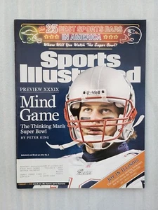 02/07/2005 Sports Illustrated Preview of Super Bowl XXXIX – Mind Game– Tom Brady - Picture 1 of 5