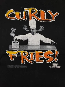Three Stooges Curlyu Fries SCHWARZ Erwachsene T-Shirt - Bild 1 von 1