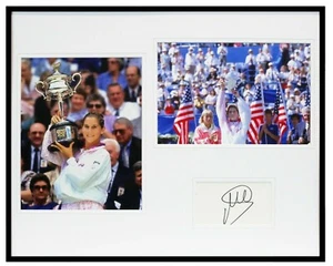 Monica Seles Signed Framed 16x20 Photo Set - Picture 1 of 2