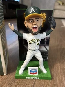 2019 Mike Fiers Oakland Athletics Bobblehead Chevron Promotion FG - Picture 1 of 6