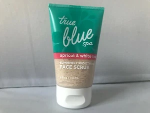 Bath & Body Works True Blue Spa Apricot & White Tea Smoothing Face Scrub 4oz New - Picture 1 of 3