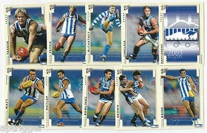 2003 Select XL Ultra NORTH MELBOURNE Team Set - Picture 1 of 1