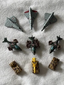 Kenner Mega Force Micro Machines Military Metal Diecast Lot Of 9 - Picture 1 of 17