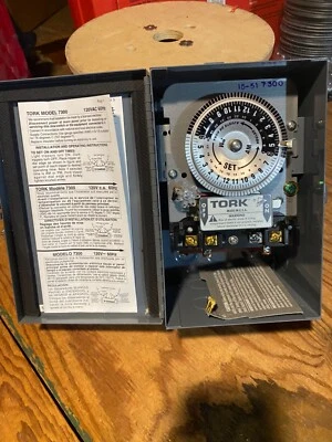 Tork 7300 24 Hours Time Switch with Skip-A-Day Feature (3PST) - Image 1 of 2