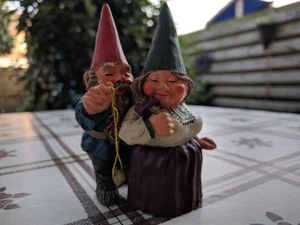 Rien Poortvliet Classic David the Gnome Kabouter Statue Richard & Rosemary 28 - Picture 1 of 3
