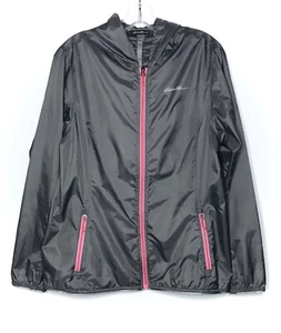 Eddie Bauer Women's Hooded Windbreaker Jacket Lightweight Gray Size L NWOT - Picture 1 of 12