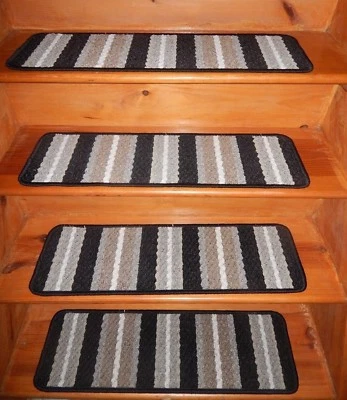 13 peldaños 9" x 30" + aterrizaje 30" x 30" peldaños de escalera interior exterior vinilo   Foto 1 de 4