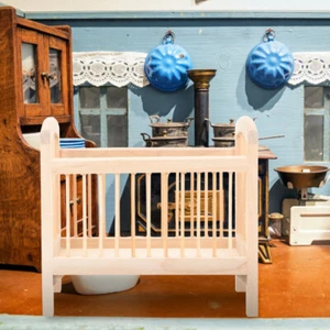 Mini Furniture Model Vintage Small Wooden Miniature Dollhouse Accessories - Picture 1 of 12