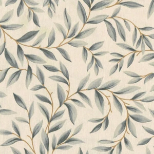 Textiles français LES BRANCHES Fabric 100% Cotton 140cm wide Greys & Fallow - Picture 1 of 9