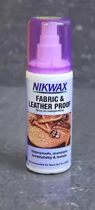 NIKWAX 125ml Spray Fabric & Leather Proof Waterproofer For Boots Shoes Gore Tex - Picture 1 of 1