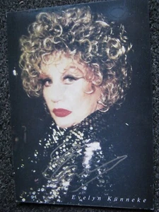 Evelyn Künneke Autógrafo Postal Tarjeta Promocional - Imagen 1 de 2