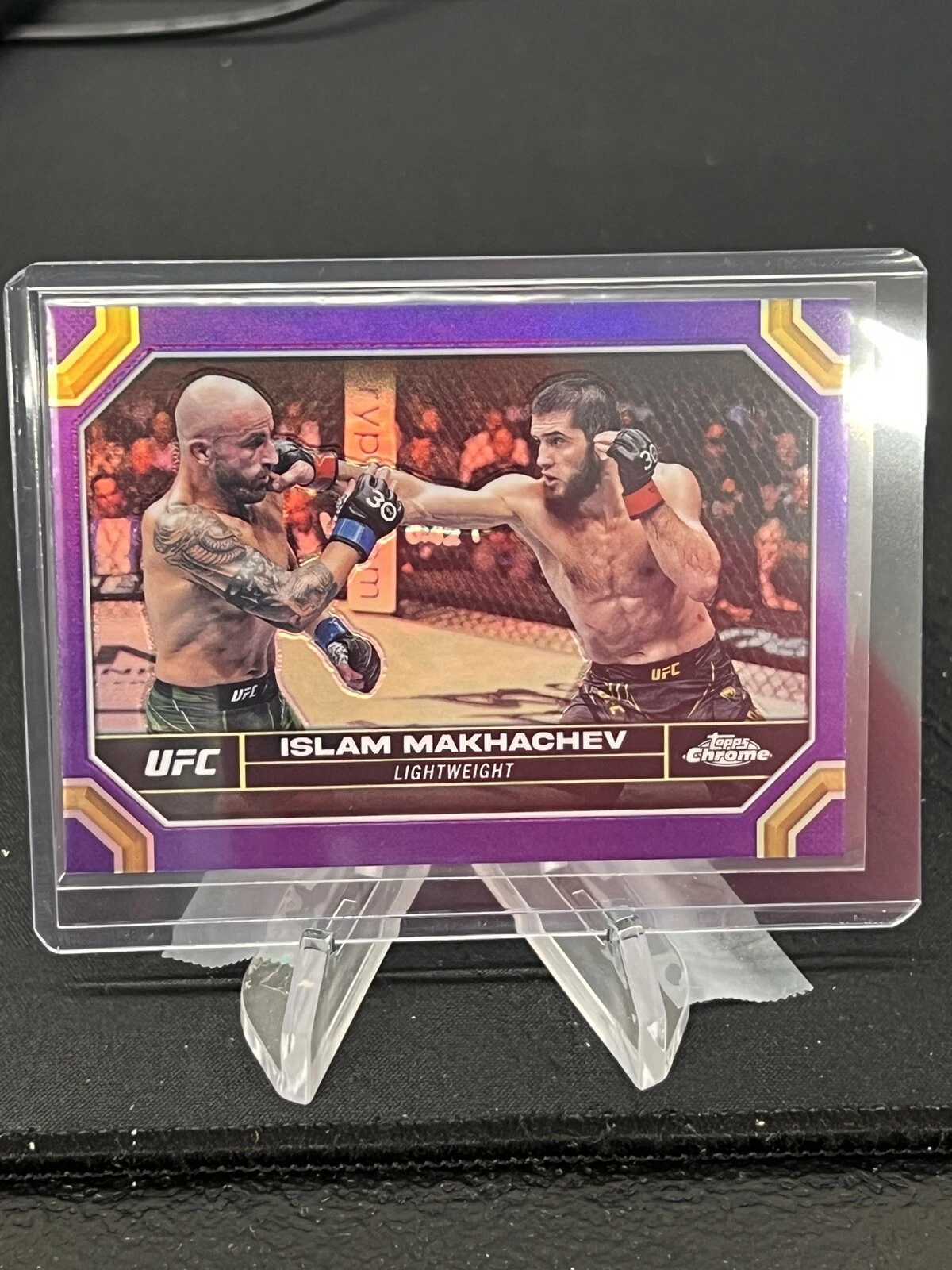 2024 Topps Chrome UFC PURPLE Refractor #80 Islam Makhachev