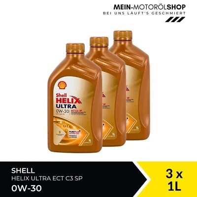Shell Helix Ultra ECT C3 SP 0W-30 Mercedes MB 229 BMW LL 3x1 Liter = 3 Liter - Bild 1 von 4
