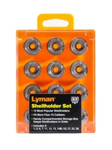 Lyman® Shellholder Set, includes 12 of the most used shell holders FREE SHIPPING - Picture 1 of 6