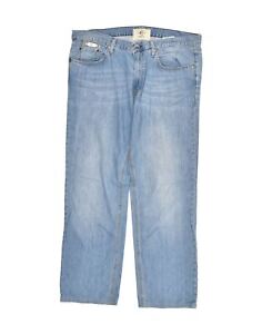 CERRUTI 1881 Mens Regular Fit Straight Jeans W36 L28 Blue Cotton AY81
